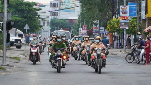 TP.Phan Thiết: Công an ra quân, siết chặt công tác phòng, chống dịch Covid-19