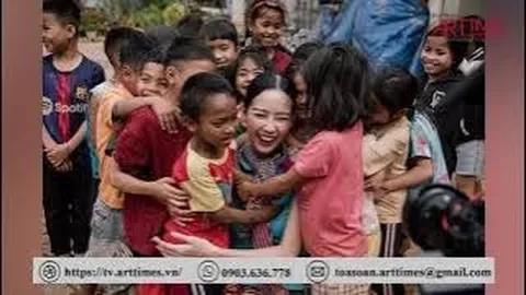 Hoa hậu Bảo Ngọc mang hết 'cái tình' đến làng phong Gia Lai
