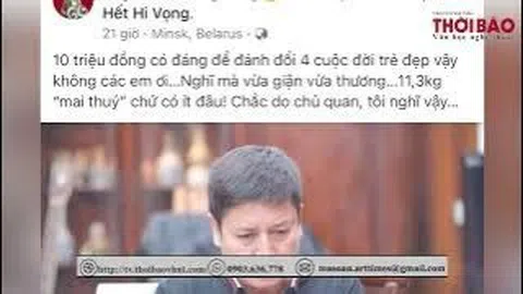 NSƯT Chí Trung tranh cãi 'nảy lửa' với nhà báo trên Facebook vì vụ 4 tiếp viên hàng không xách ma túy