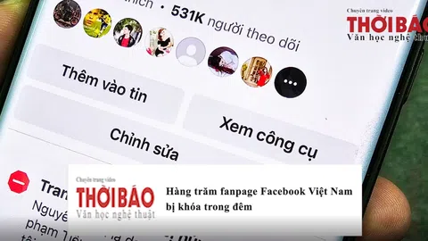 Hàng trăm fanpage Facebook Việt Nam bị khóa trong đêm