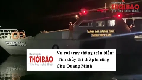 Vụ rơi trực thăng trên biển: Tìm thấy thi thể phi công Chu Quang Minh