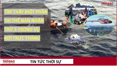 Tìm thấy một phần thi thể nạn nhân thứ 5 trong vụ rơi trực thăng