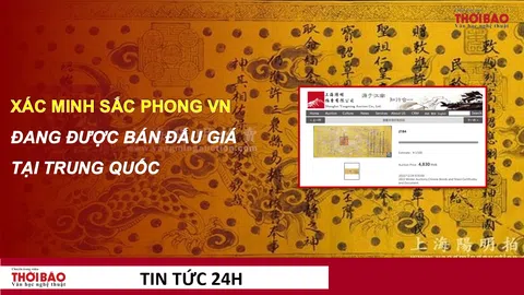 Cục Di sản văn hóa: Khẩn trương xác minh sắc phong Việt Nam đang được bán đấu giá ở Trung Quốc