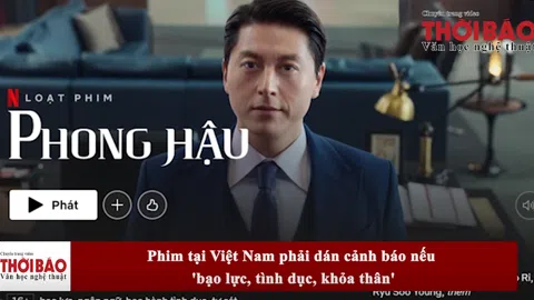 Phim tại Việt Nam phải dán cảnh báo nếu 'bạo lực, tình dục, khỏa thân'