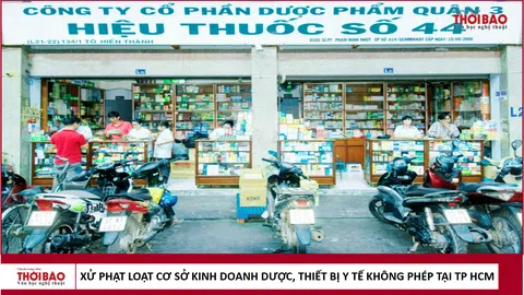 Tiếp tục xử phạt nhiều cơ sở kinh doanh dược, mỹ phẩm, thiết bị y tế không phép tại TP.HCM