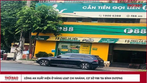 Công an xuất hiện ở hàng loạt chi nhánh, điểm giao dịch của F88 tại Bình Dương