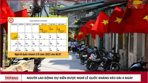 Sau nghỉ lễ dài 30/4- 1/5, người lao động lại được nghỉ lễ Quốc Khánh kéo dài 4 ngày