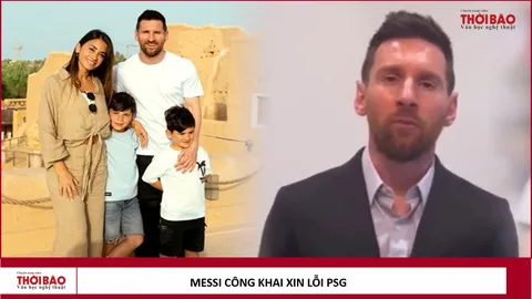 Messi công khai xin lỗi PSG