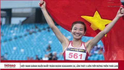 Việt Nam giành ngôi nhất toàn đoàn SEA Games 32, lần thứ 3 liên tiếp đứng trên Thái Lan