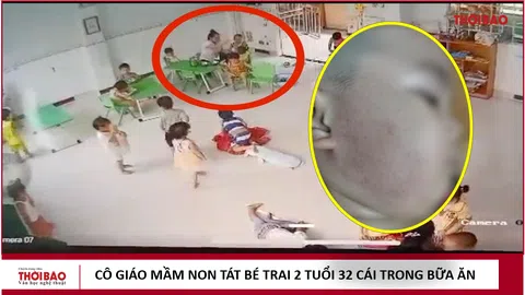 Cô giáo tát bé trai 31 cái trong bữa ăn