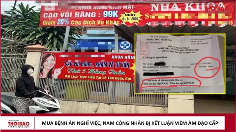 Mua bệnh án nghỉ việc, nam công nhân bị kết luận viêm âm đạo cấp