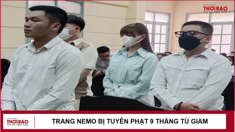 Trang Nemo bị tuyên phạt 9 tháng tù giam