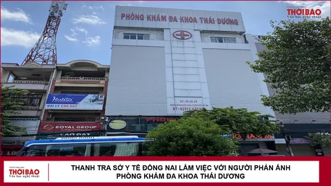 Thanh tra Sở Y tế Đồng Nai làm việc với người phản ánh Phòng khám Đa khoa Thái Dương