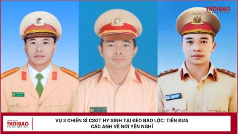 Vụ 3 chiến sĩ CSGT hy sinh tại đèo Bảo Lộc: Tiễn đưa các anh về nơi yên nghỉ