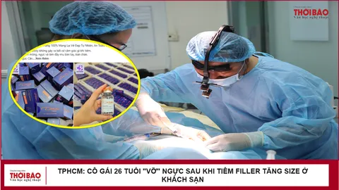 TPHCM: Cô gái 26 tuổi "vỡ" ngực sau khi tiêm filler tăng size ở khách sạn