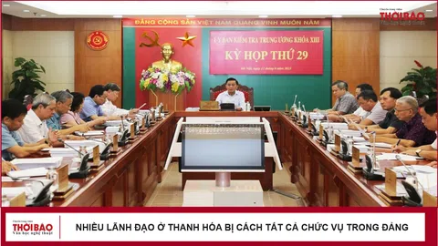 Nhiều lãnh đạo ở Thanh Hóa bị cách tất cả chức vụ trong đảng