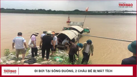 Đi bơi tại sông Đuống, 2 cháu bé bị mất tích