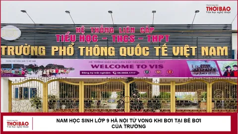 Nam học sinh lớp 9 Hà Nội tử vong khi bơi tại bể bơi của trường