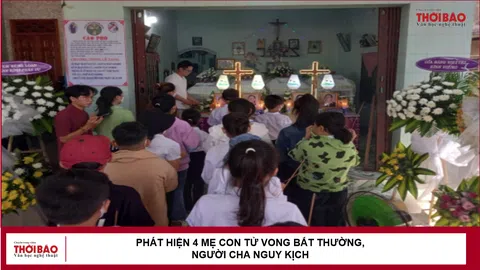 Phát hiện 4 mẹ con tử vong bất thường, người cha nguy kịch