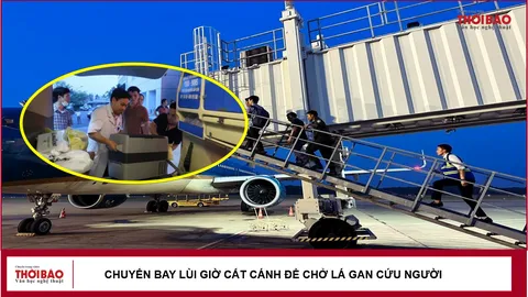 Chuyến bay lùi giờ cất cánh để chở lá gan cứu người