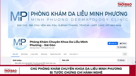 Chủ Phòng Khám Chuyên Khoa Da Liễu Minh Phương bị tước chứng chỉ hành nghề