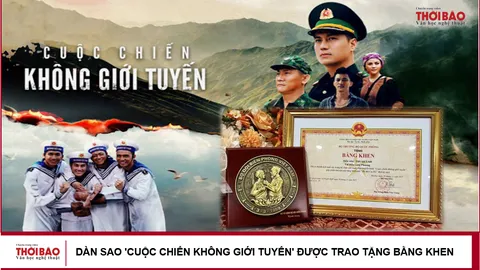 Dàn sao 'Cuộc chiến không giới tuyến' được trao tặng bằng khen