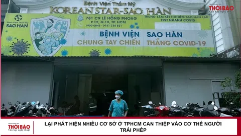 Lại phát hiện nhiều cơ sở ở TPHCM can thiệp vào cơ thể người trái phép