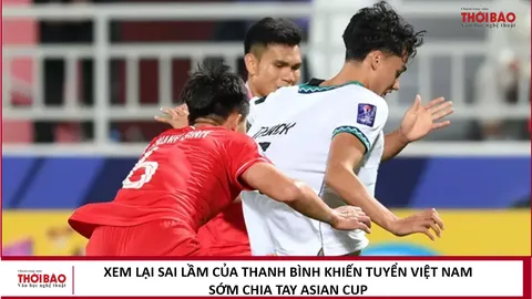 Xem lại sai lầm của Thanh Bình khiến tuyển Việt Nam sớm chia tay Asian Cup