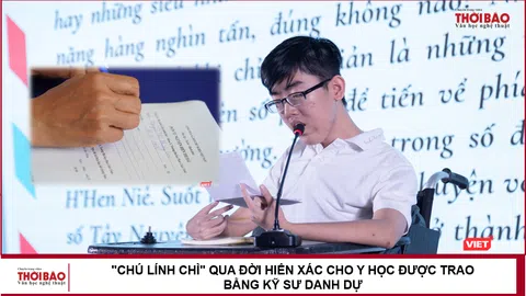 "Chú lính chì" qua đời hiến xác cho y học được trao bằng kỹ sư danh dự