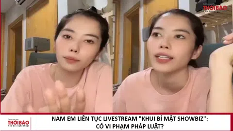 Nam Em liên tục livestream "khui bí mật showbiz": Có vi phạm pháp luật?