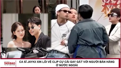 Ca sĩ JayKii xin lỗi về clip cự cãi gay gắt với người bán hàng ở nước ngoài