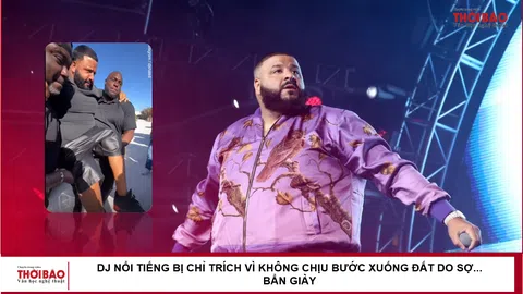 DJ nổi tiếng bị chỉ trích vì không chịu bước xuống đất do sợ... bẩn giày