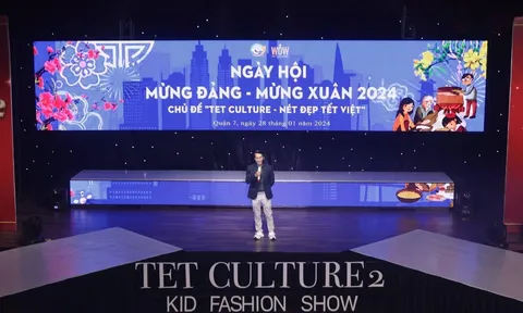 Show diễn thời trang trẻ em đậm màu sắc Văn hóa tết Việt