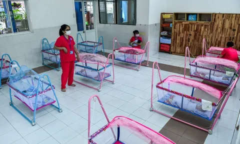 Nơi chăm sóc những đứa trẻ con của sản phụ F0