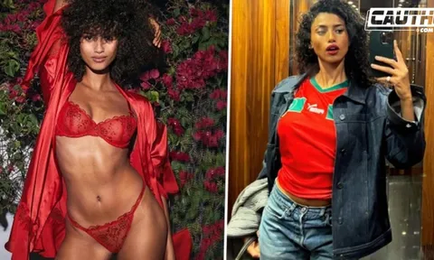 Thiên thần Victoria's Secret cổ vũ ĐT Morocco theo cách đặc biệt