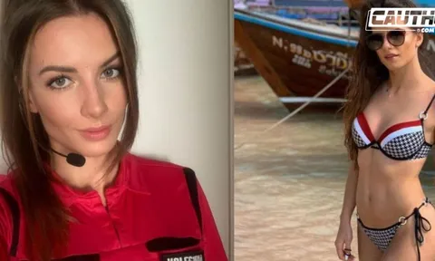 'Nữ trọng tài quyến rũ nhất thế giới' khoe niềm hạnh phúc bất ngờ