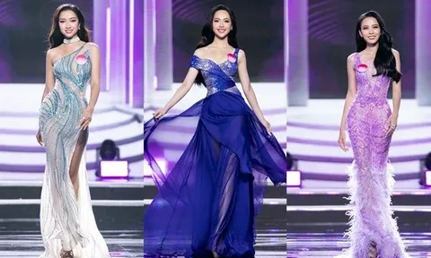 Hoa hậu Việt Nam 2022: Top 10 thả dáng trong phần thi trang phục dạ hội