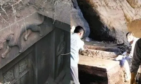 Phát hiện mộ cổ, người đàn ông bủn rủn đứng không vững khi thấy dòng chữ bên trong