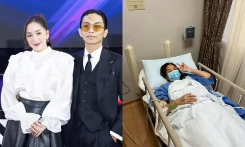 Khánh Thi xuất hiện xinh đẹp bên Phan Hiển sau thời gian nằm viện