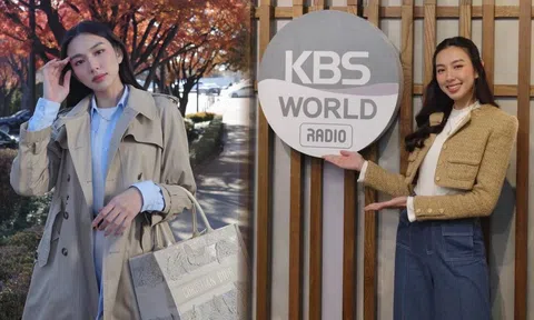 Thùy Tiên phỏng vấn trên kênh truyền thông lớn nhất Hàn Quốc, nhan sắc nàng hậu khiến ai nấy xuýt xoa