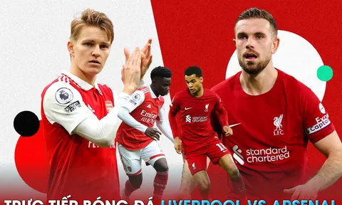 Trực tiếp bóng đá Liverpool vs Arsenal, 22h30 ngày 9/4: Pháo Thủ gặp khó; Link xem Ngoại hạng Anh HD