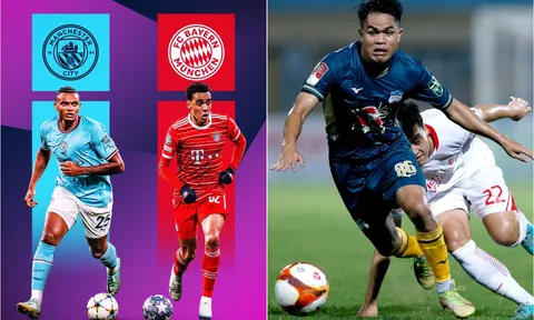 Lịch thi đấu bóng đá hôm nay: Tâm điểm Man City vs Bayern; Dàn sao ĐT Việt Nam tỏa sáng tại V.League