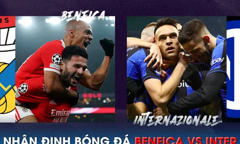 Nhận định bóng đá Benfica vs Inter - Tứ kết Cúp C1 Champions League: Đàn em của Ronaldo gây bất ngờ?