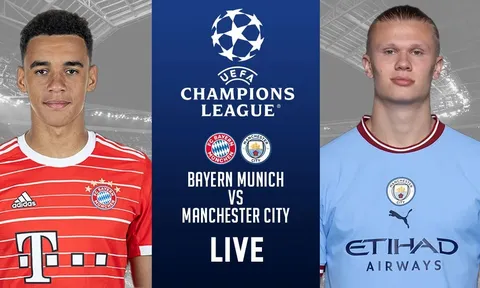 Xem trực tiếp bóng đá Bayern vs Man City ở đâu, kênh nào? Link xem trực tiếp Champions League HD