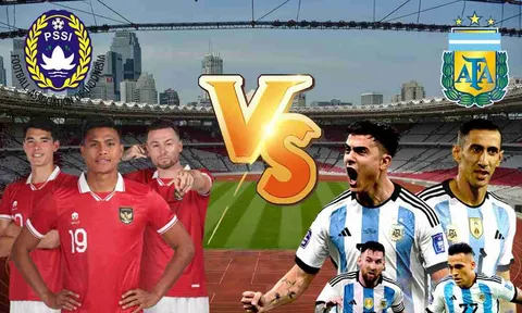Trực tiếp bóng đá Indonesia vs Argentina: Messi bất ngờ xuất trận?; Link xem Giao hữu Argentina