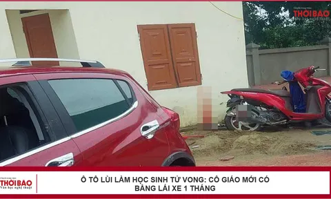 Ô tô lùi làm học sinh tử vong: Cô giáo mới có bằng lái xe 1 tháng