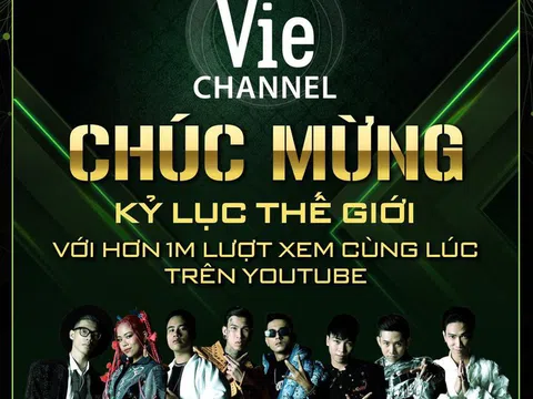 Rap Việt lập kỷ lục thế giới với hơn 1 triệu lượt xem cùng lúc trên YouTube cho đêm công bố Quán quân