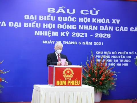 Tổng Bí thư Nguyễn Phú Trọng: "Tôi tin chắc rằng cuộc bầu cử lần này thành công tốt đẹp"