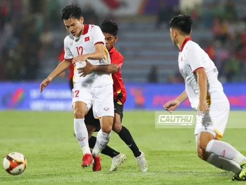 4 lần đưa bóng chạm xà, U23 Việt Nam vẫn thắng dễ U23 Timor Leste