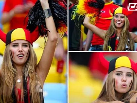 Fan nóng bỏng nhất của ĐT Bỉ đổi đời nhờ World Cup